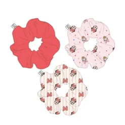 Cerdá Kids Disney Para Niñas|Accesorios Para El Pelo, Gafas De Sol Y Kits De Belleza Infantiles ^Accesorios para el Pelo: Coleteros de Tela Minnie - 3 Piezas