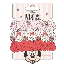 Cerdá Kids Disney Para Niñas|Accesorios Para El Pelo, Gafas De Sol Y Kits De Belleza Infantiles ^Accesorios para el Pelo: Coleteros de Tela Minnie - 3 Piezas