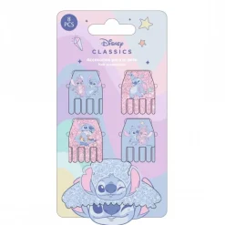 Cerdá Kids Disney Para Niñas|Accesorios Para El Pelo, Gafas De Sol Y Kits De Belleza Infantiles ^Accesorios para el Pelo Clips 5 Piezas de Stitch