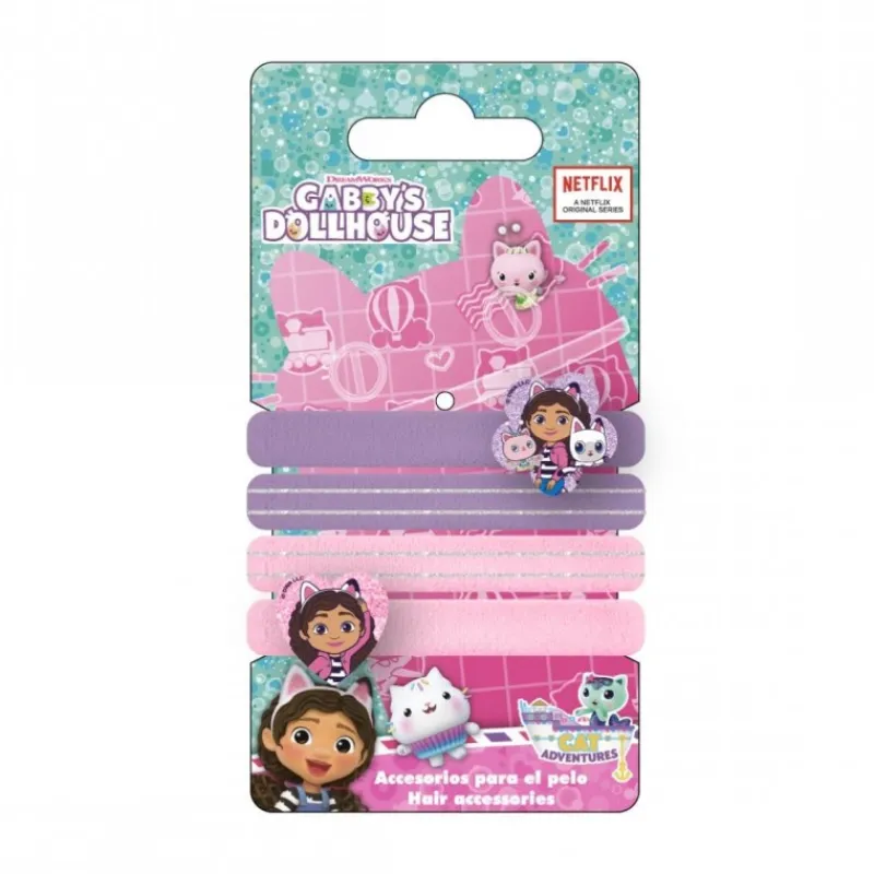 Cerdá Kids Accesorios Para El Pelo, Gafas De Sol Y Kits De Belleza Infantiles ^Accesorios para el Pelo Gabby's Dollhouse 4 Piezas Multicolor