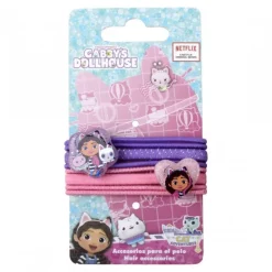 Cerdá Kids Accesorios Para El Pelo, Gafas De Sol Y Kits De Belleza Infantiles ^Accesorios Pelo Elásticos 8 Piezas Gabby's Dollhouse