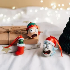 Grupo Erik Rick And Morty^Adornos de Navidad Rick, Morty y Rick Pepinillo