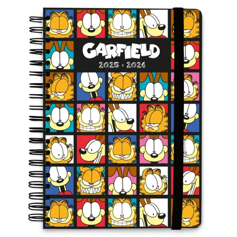 Outlet Agenda Escolar 2025/2026 Semana Vista A5 Garfield Para El Cole|Regalos De Otras Series