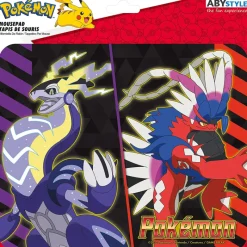 Abystyle Más Regalos De Pokemon|Regalos Y Coleccionismo Para Gamers - Cosas De Videojuegos Míticos^Alfombrilla Pokémon Escarlata y Púpura Legendarios