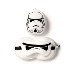 Puckator Más Regalos De Star Wars^Almohada de Viaje con Antifaz Relaxeazzz Stormtrooper