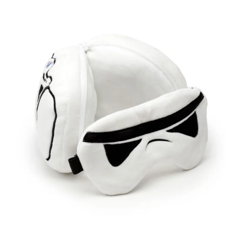 Puckator Más Regalos De Star Wars^Almohada de Viaje con Antifaz Relaxeazzz Stormtrooper