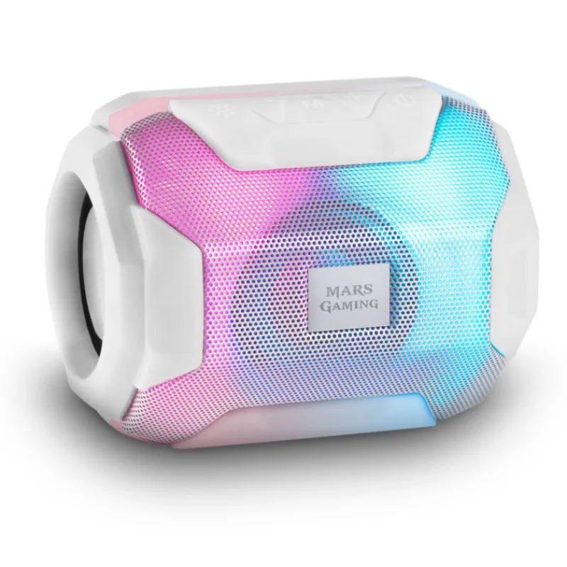 Mars Gaming Gaming De Colores|Auriculares Y Sonido Gaming ^Altavoz Bluetooth MSBAX RGB 10W Blanco