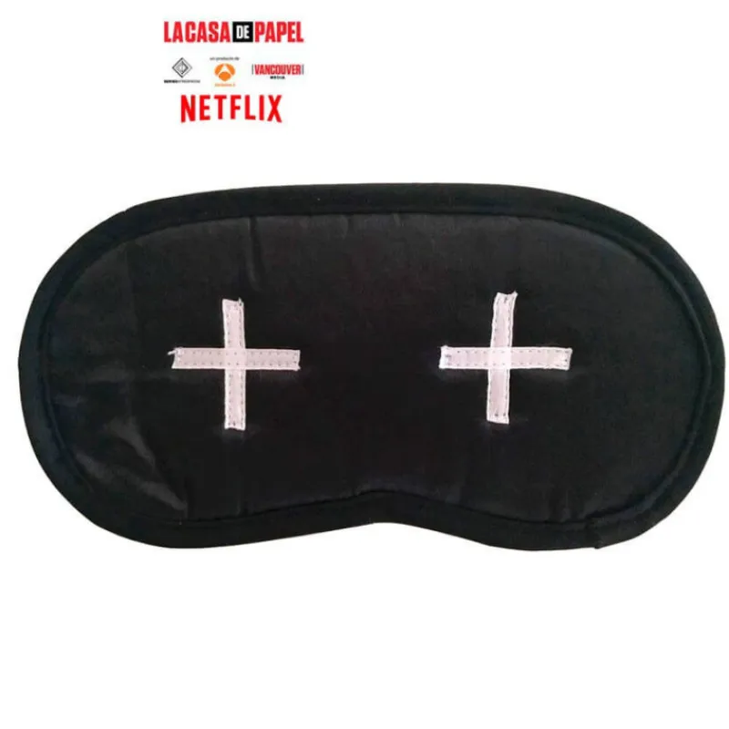 Disfrazzes Antifaces Y Gafas Para Disfraces|Disfraces Series^Antifaz Negro con Cruces de La casa de papel