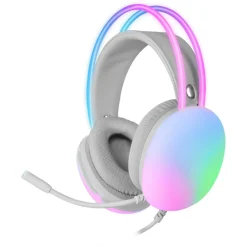 Mars Gaming Gaming De Colores|Auriculares Y Sonido Gaming ^Auriculares 360° MH-GLOW Flow Blanco