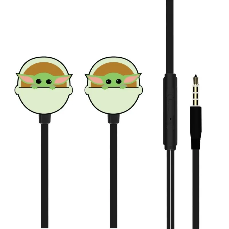 Ert Group Regalos Star Wars Por Personaje |Más Regalos De Star Wars^Auriculares Baby Yoda Star Wars 3D con Efecto Espejo
