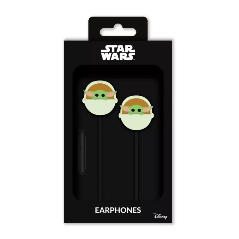 Ert Group Regalos Star Wars Por Personaje |Más Regalos De Star Wars^Auriculares Baby Yoda Star Wars 3D con Efecto Espejo