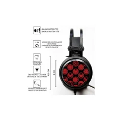 Best Auriculares Gaming Marvel Avengers 7.1 LED Superhéroes Marvel|Más Regalos De Marvel