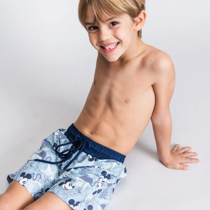 Niños Cerdá Kids Disney Para Niños|Ropa Y Téxtil: Cosas Que Ponerse Para Niños ^Bañador niño tropical de Mickey Mouse