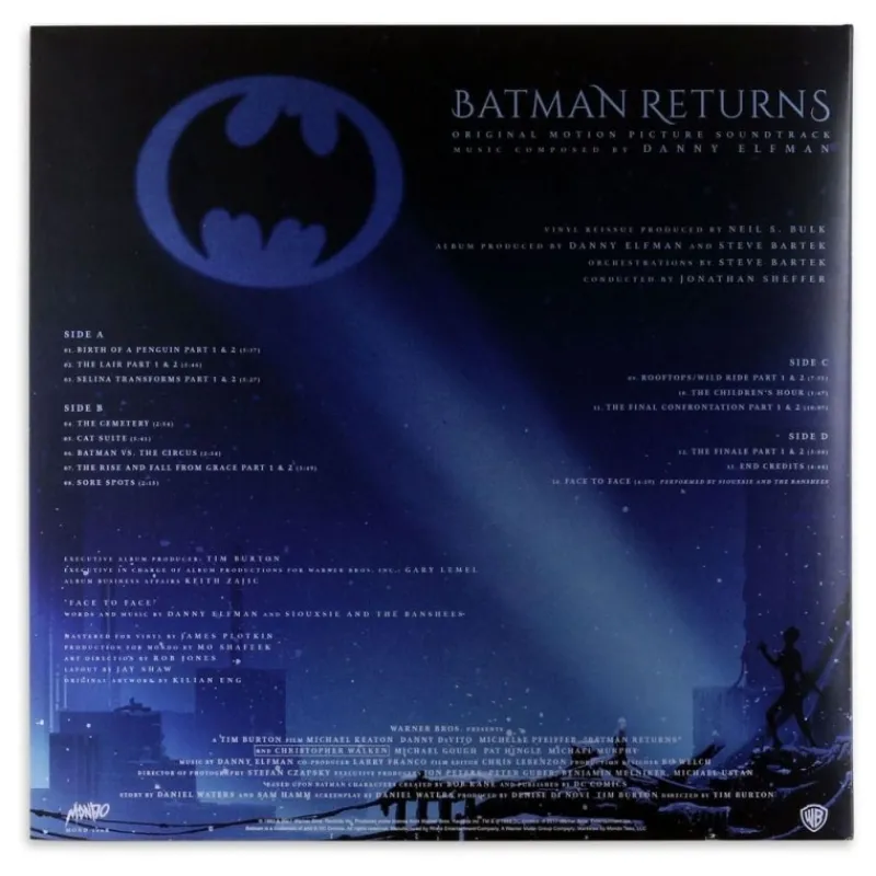 Discount Banda Sonora Batman Returns de Danny Elfman Vinilo 2xLP Regalos De Superhéroes Dc|Figuras Dc