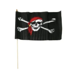 Sale Bandera Pirata de 46 cm Armas, Espadas Y Escudos Disfraces|Accesorios Halloween Y Terror