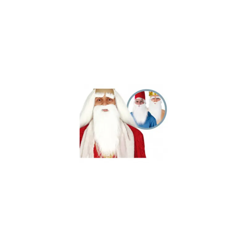 Barba y cejas blancas grande Hombre Pelucas, Barbas Y Bigotes Disfraces|Disfraces Hombre
