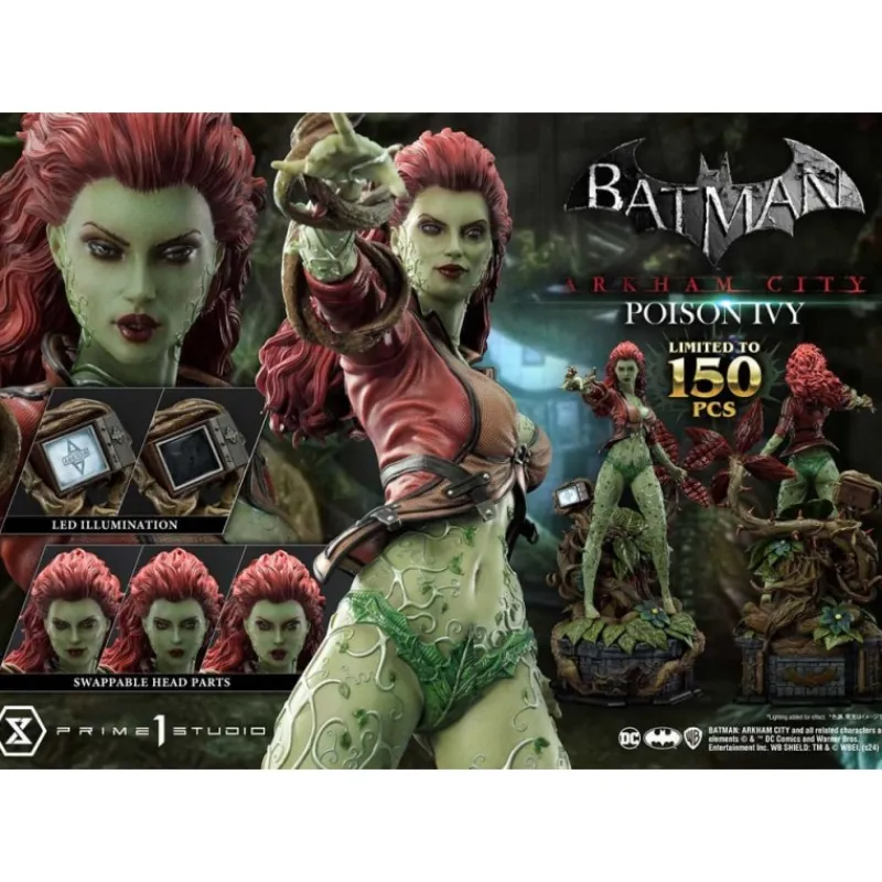 Prime 1 Studio Regalos De Superhéroes Dc|Figuras Dc^Batman: Arkham City Estatua Poison Ivy 80 cm