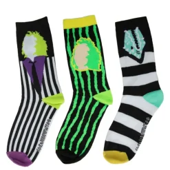 Cinereplicas Beetlejuice^Beetlejuice Pack de 3 Pares de Calcetines - Licencia Oficial