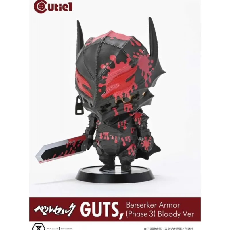 Clearance Berserk Minifigura Cutie1 PVC Guts Berserker Armor Fase 3 Bloody 12 cm Figuras