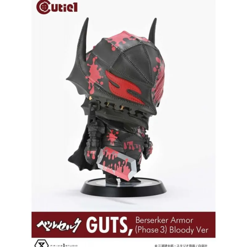 Clearance Berserk Minifigura Cutie1 PVC Guts Berserker Armor Fase 3 Bloody 12 cm Figuras