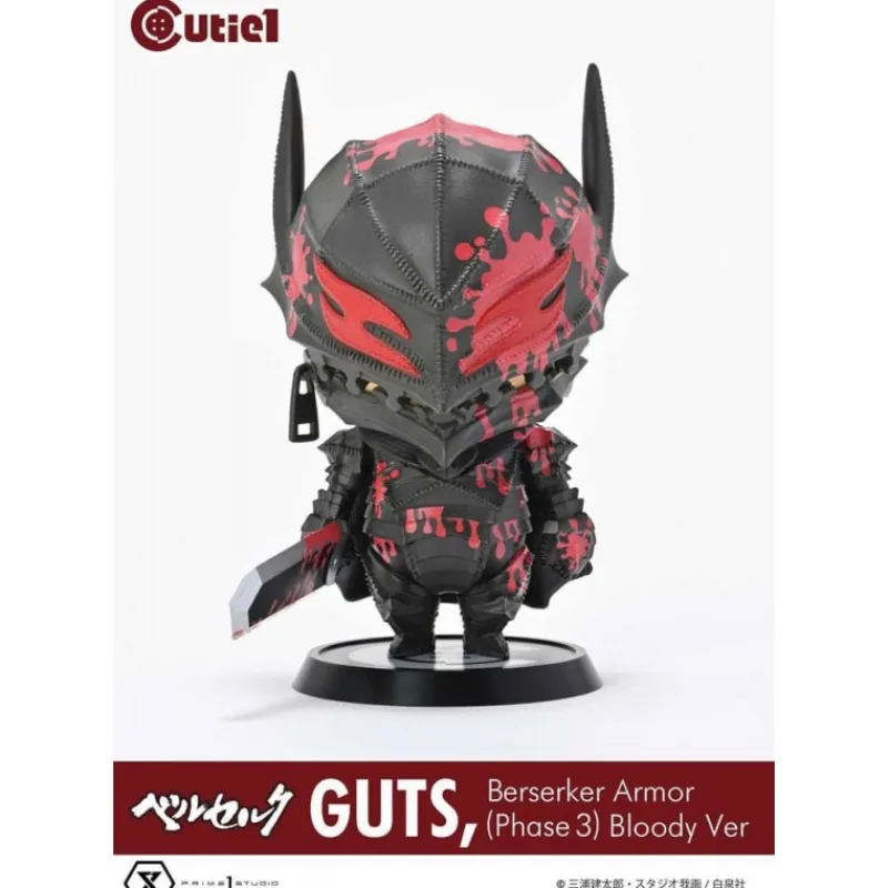 Clearance Berserk Minifigura Cutie1 PVC Guts Berserker Armor Fase 3 Bloody 12 cm Figuras