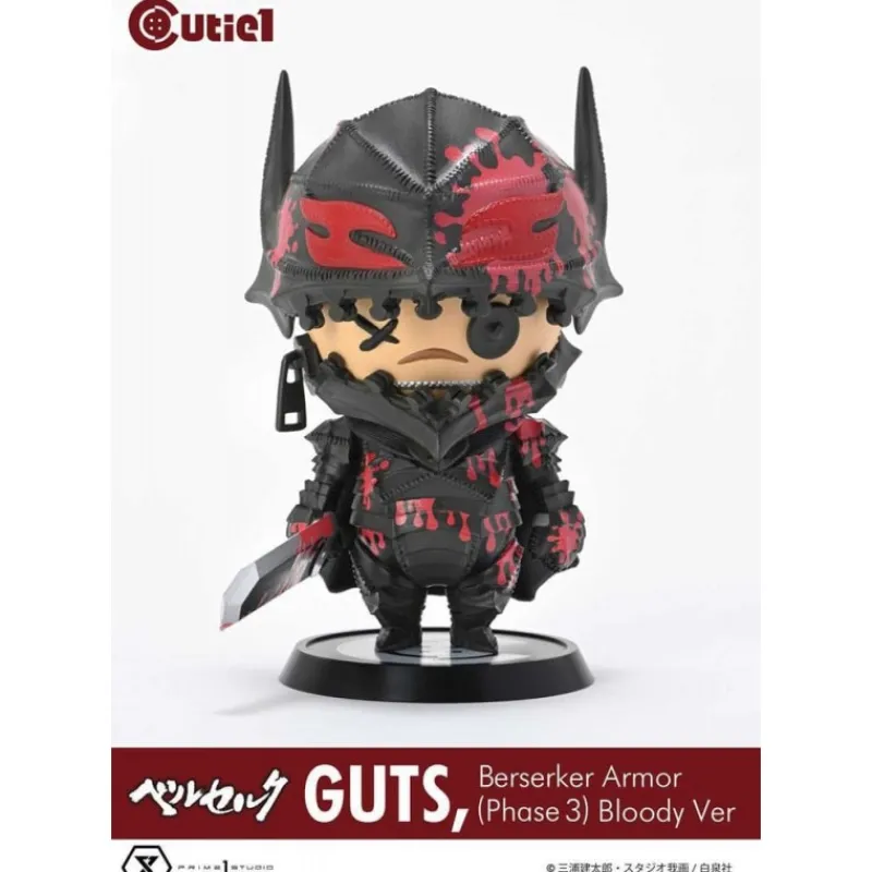 Clearance Berserk Minifigura Cutie1 PVC Guts Berserker Armor Fase 3 Bloody 12 cm Figuras