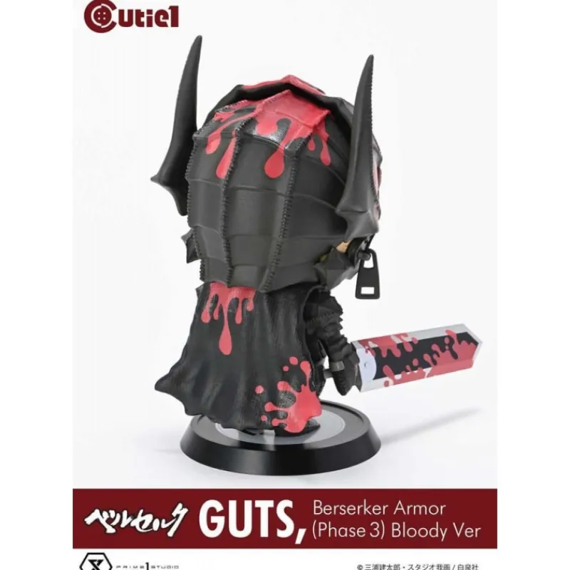 Clearance Berserk Minifigura Cutie1 PVC Guts Berserker Armor Fase 3 Bloody 12 cm Figuras