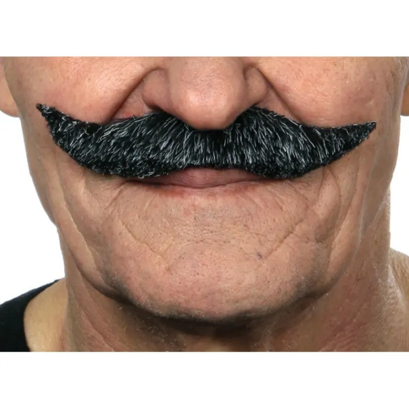 Disfrazzes Pelucas, Barbas Y Bigotes Disfraces^Bigote de Inglés negro canoso