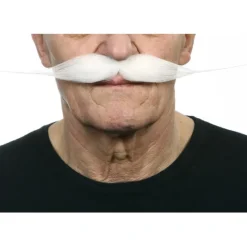 Disfrazzes Pelucas, Barbas Y Bigotes Disfraces^Bigote grande blanco