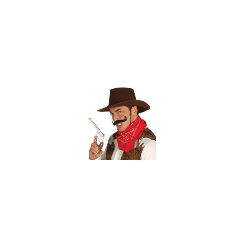 Hombre Disfrazzes Pelucas, Barbas Y Bigotes Disfraces|Disfraces Hombre^Bigote rizado negro de Vaquero