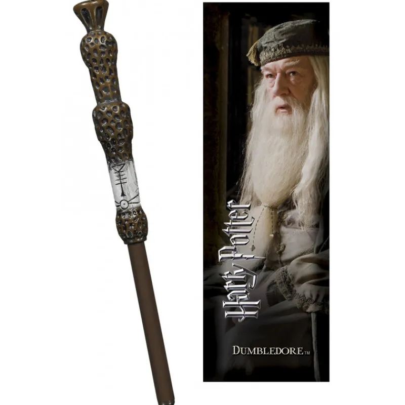 The Noble Collection Para El Cole^Bolígrafo y marcápaginas varita Dumbledore