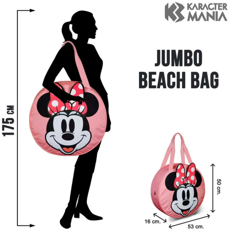 Sale Bolsa de Playa Jumbo Disney Minnie Mouse Películas Y Personajes De Disney ·Mickey & Minnie|Bolsos Y Carteras Disney