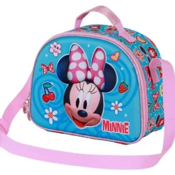 Clearance Bolsa Portamerienda 3D Minnie Mouse Azul con Bandolera Disney Para Niñas|Para El Cole