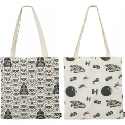 New Bolsa Shopping Star Wars 70% Poliéster 30% Algodón Complementos Star Wars|Ropa Star Wars