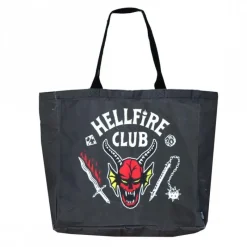 Cerdá Adult Stranger Things^Bolsa Shopping XL Stranger Things Hellfire Club