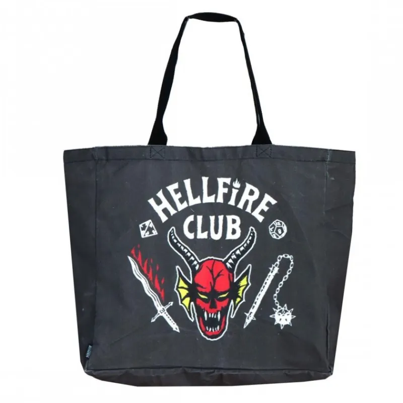 Cerdá Adult Stranger Things^Bolsa Shopping XL Stranger Things Hellfire Club