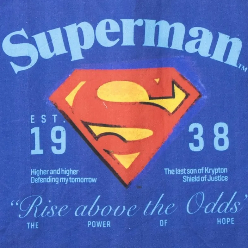 Cerdá Adult Regalos De Superhéroes Dc|Complementos Dc^Bolsa Shopping XL Superman Azul Oscuro