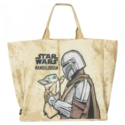 Cerdá Adult The Mandalorian^Bolsa Shopping XL The Mandalorian 70% Poliéster 30% Algodón