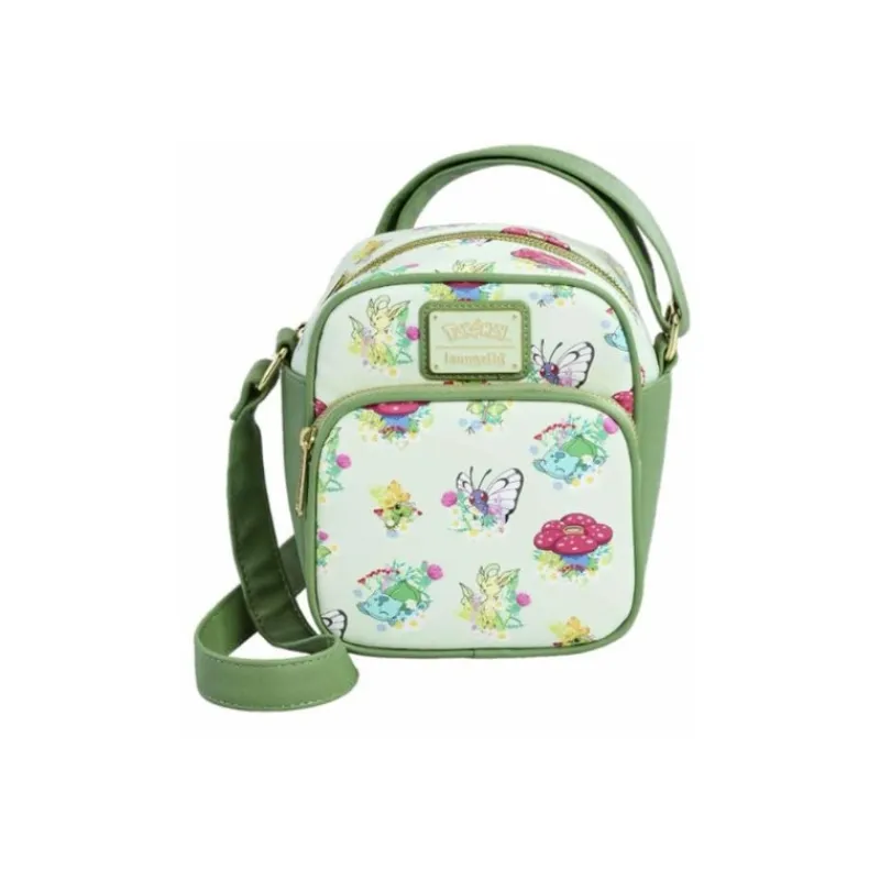 Loungefly Complementos Pokemon|Regalos Y Coleccionismo Para Gamers - Cosas De Videojuegos Míticos^Bolso Bandolera Pokémon Tipo Planta