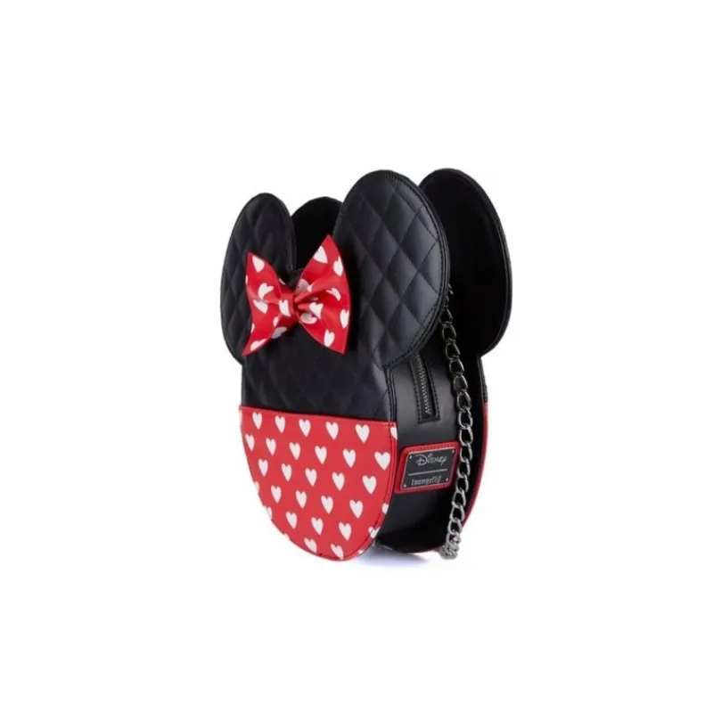 Otros Fabricantes Películas Y Personajes De Disney ·Mickey & Minnie|Bolsos Y Carteras Disney^Bolso Bandolera Reversible Mickey & Minnie San Valentín 28,6 cm LOUNGEFLY