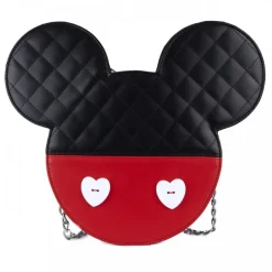 Otros Fabricantes Películas Y Personajes De Disney ·Mickey & Minnie|Bolsos Y Carteras Disney^Bolso Bandolera Reversible Mickey & Minnie San Valentín 28,6 cm LOUNGEFLY