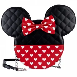 Otros Fabricantes Películas Y Personajes De Disney ·Mickey & Minnie|Bolsos Y Carteras Disney^Bolso Bandolera Reversible Mickey & Minnie San Valentín 28,6 cm LOUNGEFLY