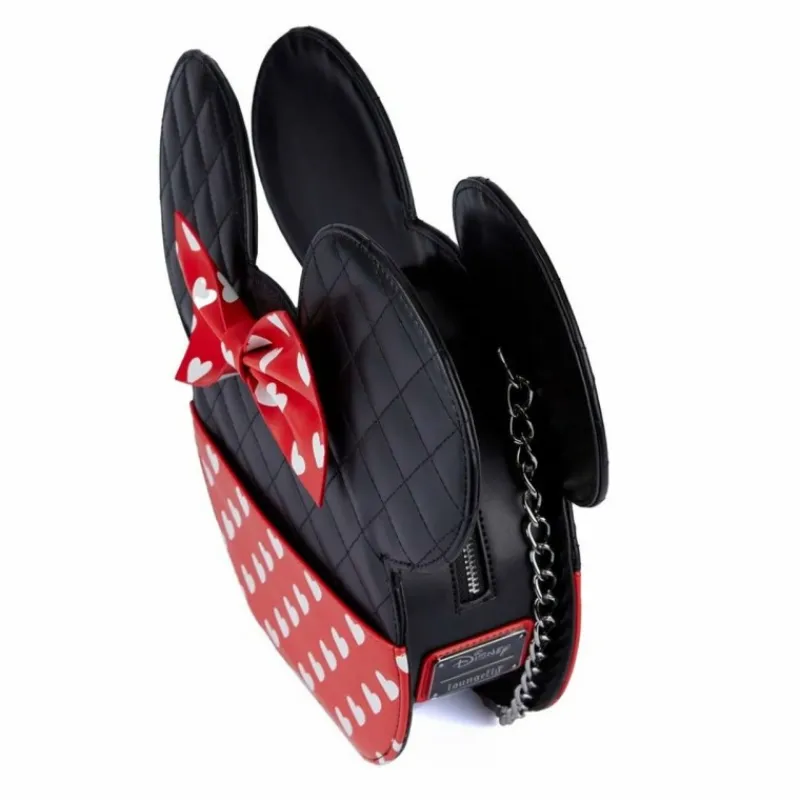 Otros Fabricantes Películas Y Personajes De Disney ·Mickey & Minnie|Bolsos Y Carteras Disney^Bolso Bandolera Reversible Mickey & Minnie San Valentín 28,6 cm LOUNGEFLY
