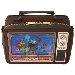 Loungefly Barrio Sésamo^Bolso Bandolera Óscar y Tricky Barrio Sésamo