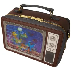 Loungefly Barrio Sésamo^Bolso Bandolera Óscar y Tricky Barrio Sésamo