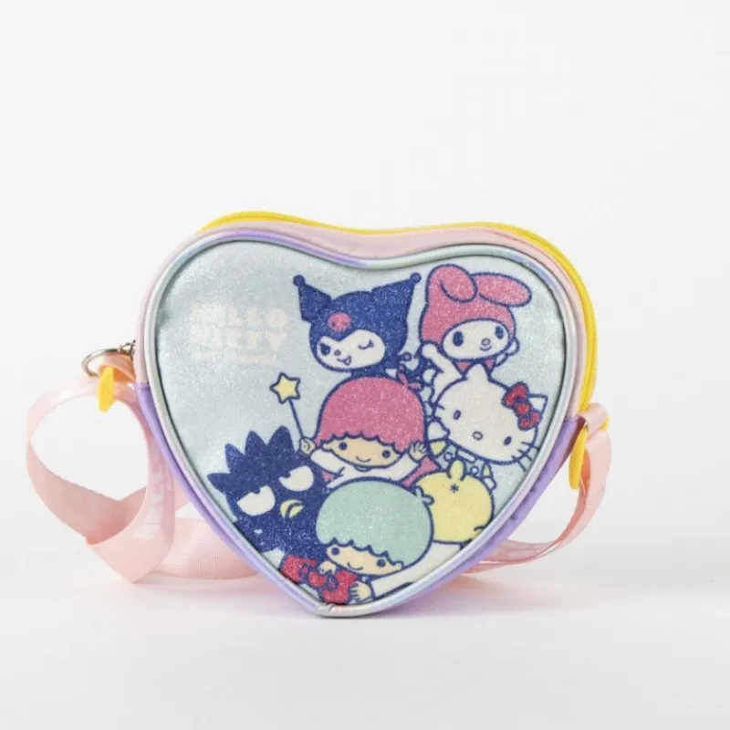 New Bolso Corazón Hello Kitty Azul Claro Tiempo Libre Kids