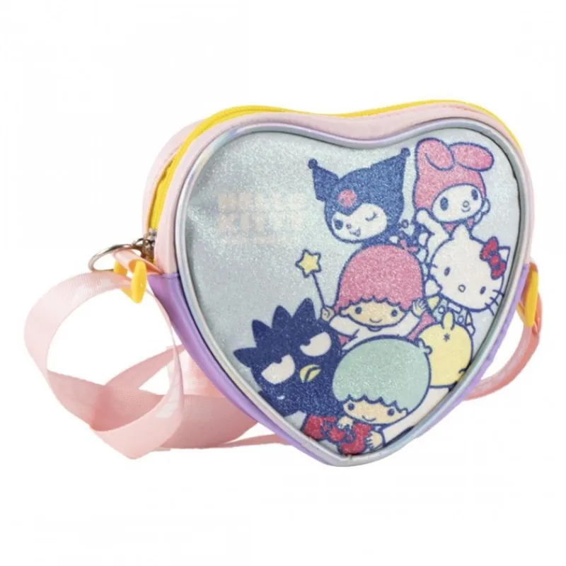 New Bolso Corazón Hello Kitty Azul Claro Tiempo Libre Kids