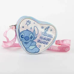 Cerdá Kids Películas Y Personajes De Disney ·Lilo Y Stitch|Bolsos Y Carteras Disney^Bolso Corazón Stitch Ohana Means Family