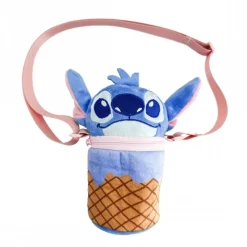 Cerdá Kids Películas Y Personajes De Disney ·Lilo Y Stitch^Bolso de Aplicaciones Stitch en forma de cono de helado, azul, 100% poliéster