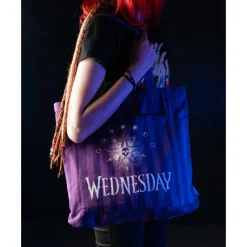 Outlet Bolso De Tela Premium Wednesday Miércoles Addams